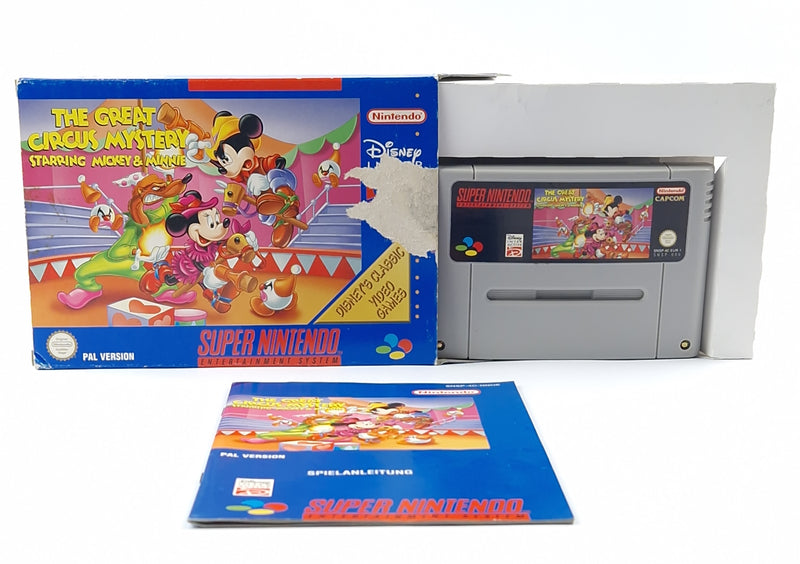 Super Nintendo Spiel : The Great Circus Mystery starring Mickey - OVP SNES PAL