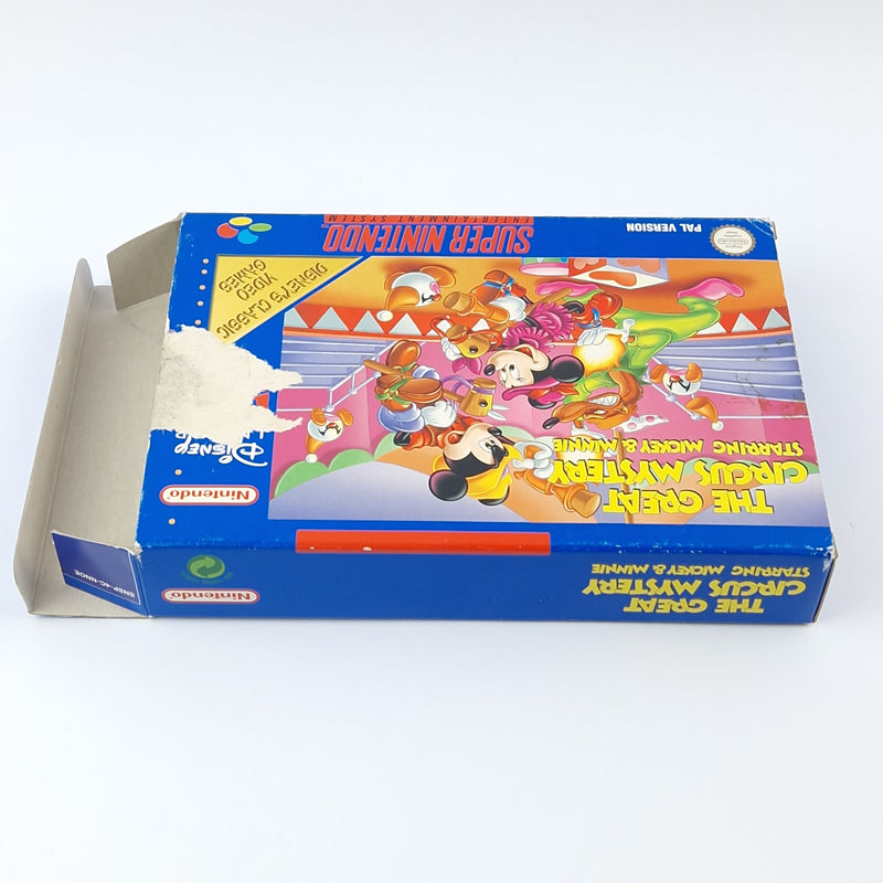 Super Nintendo Spiel : The Great Circus Mystery starring Mickey - OVP SNES PAL