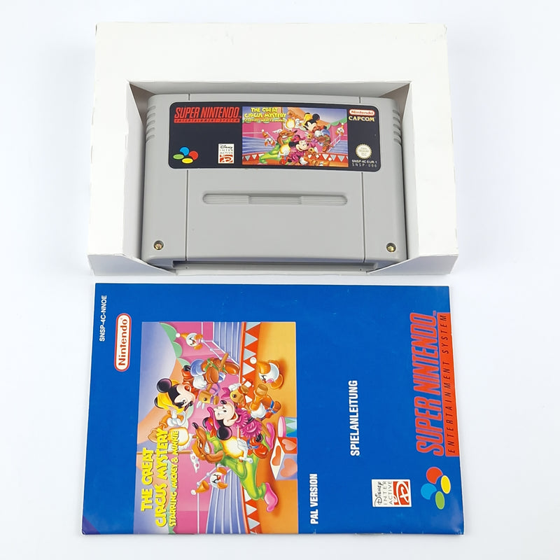 Super Nintendo Spiel : The Great Circus Mystery starring Mickey - OVP SNES PAL