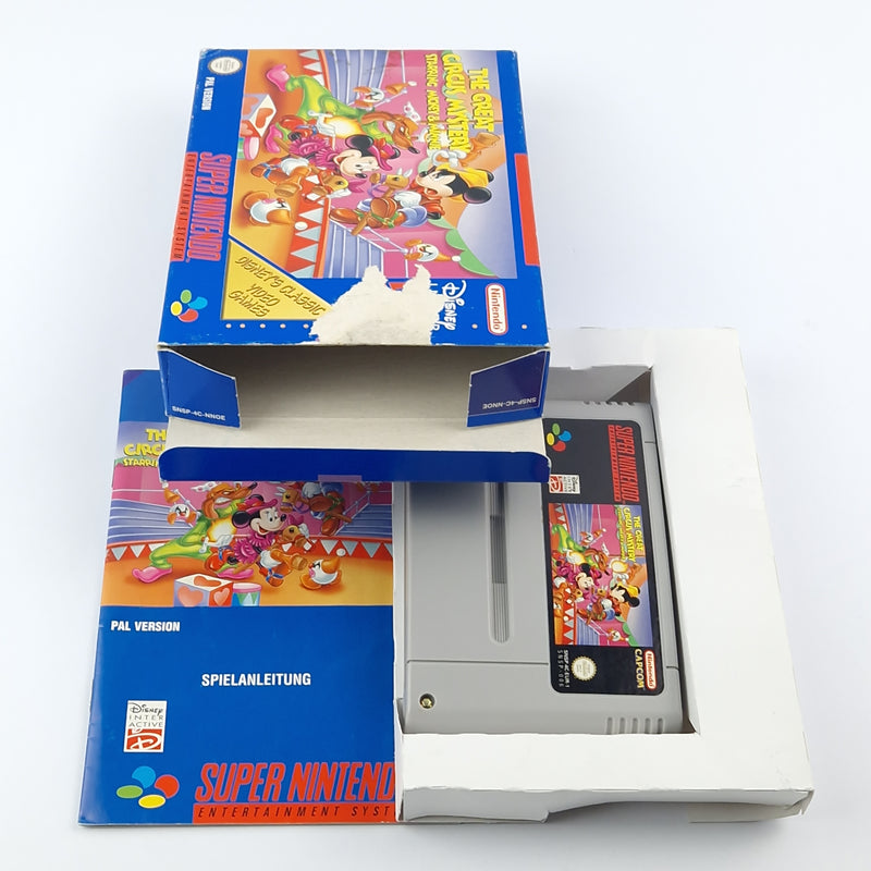 Super Nintendo Spiel : The Great Circus Mystery starring Mickey - OVP SNES PAL