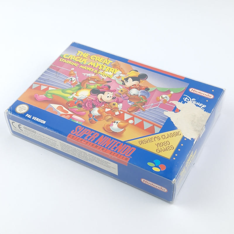 Super Nintendo Spiel : The Great Circus Mystery starring Mickey - OVP SNES PAL