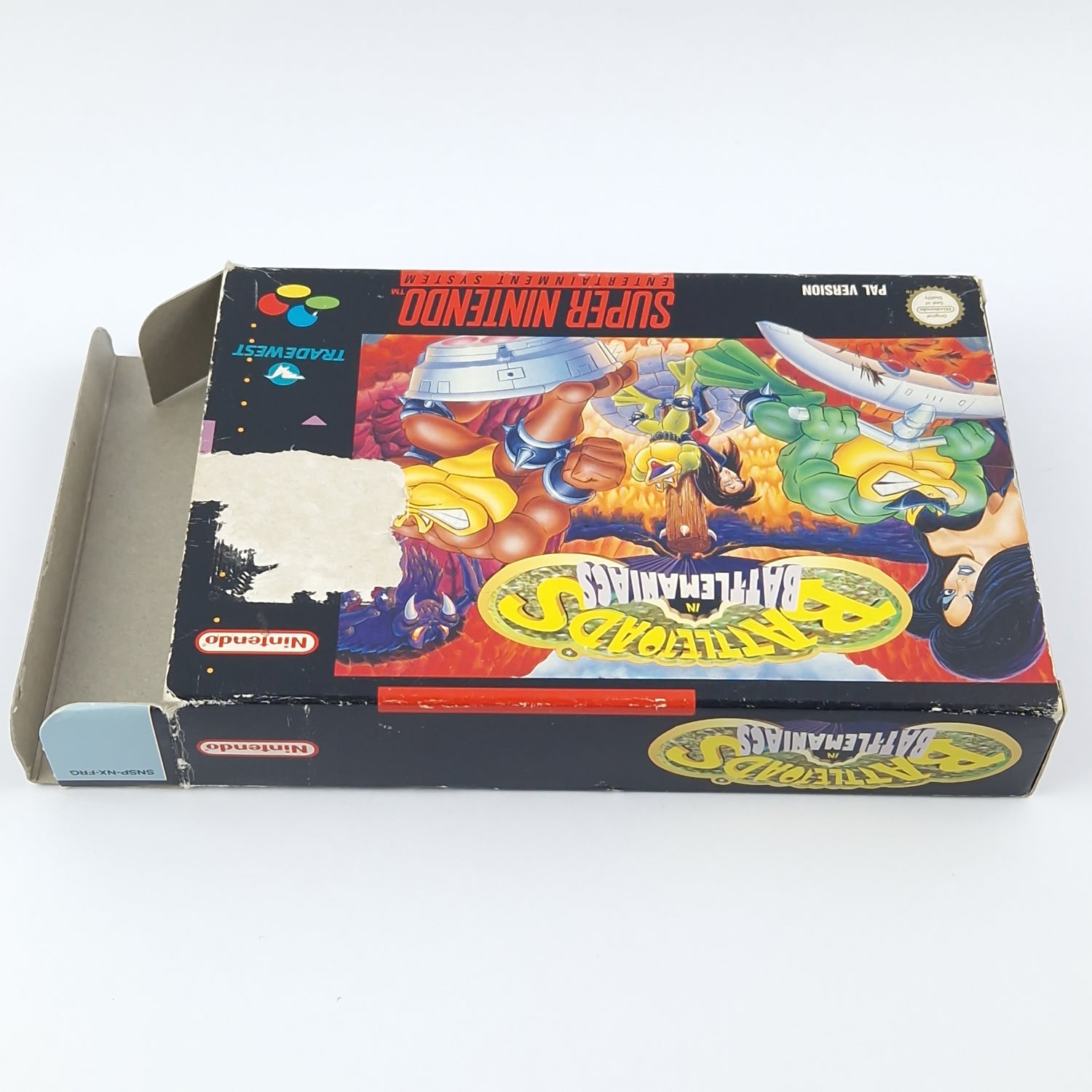 Super Nintendo Spiel : Battletoads in Battlemaniacs - Modul Anleitung OVP / SNES