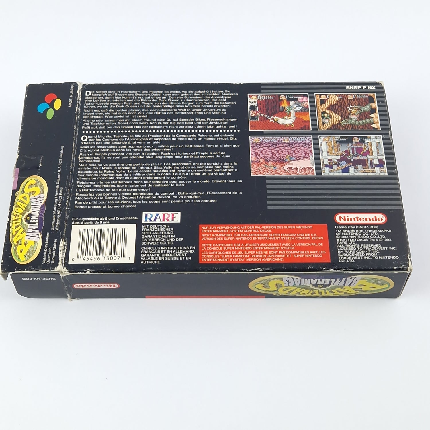 Super Nintendo Spiel : Battletoads in Battlemaniacs - Modul Anleitung OVP / SNES