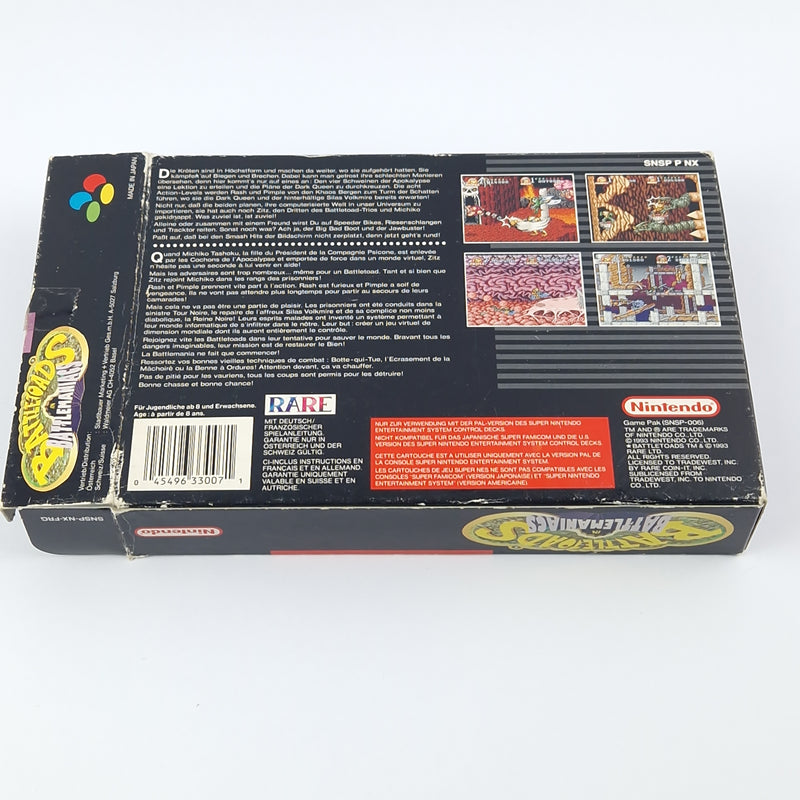 Super Nintendo Spiel : Battletoads in Battlemaniacs - Modul Anleitung OVP / SNES