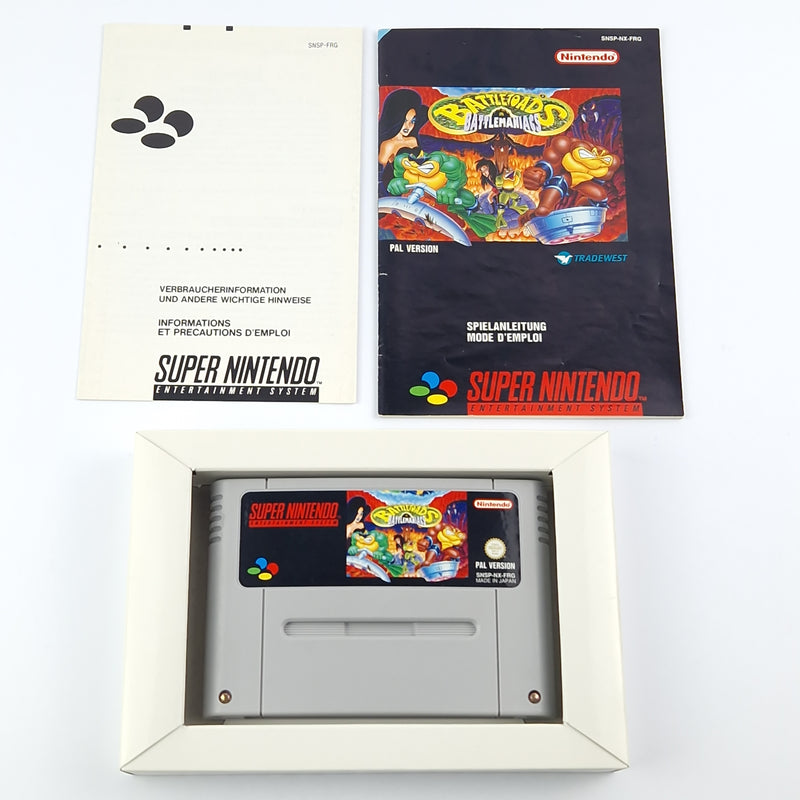 Super Nintendo Spiel : Battletoads in Battlemaniacs - Modul Anleitung OVP / SNES