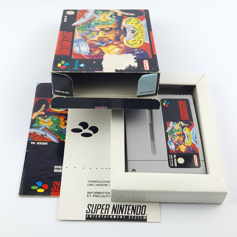 Super Nintendo Spiel : Battletoads in Battlemaniacs - Modul Anleitung OVP / SNES