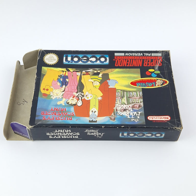 Super Nintendo Spiel : The Addams Family Pugsleys Scavenger Hunt - OVP PAL NOE