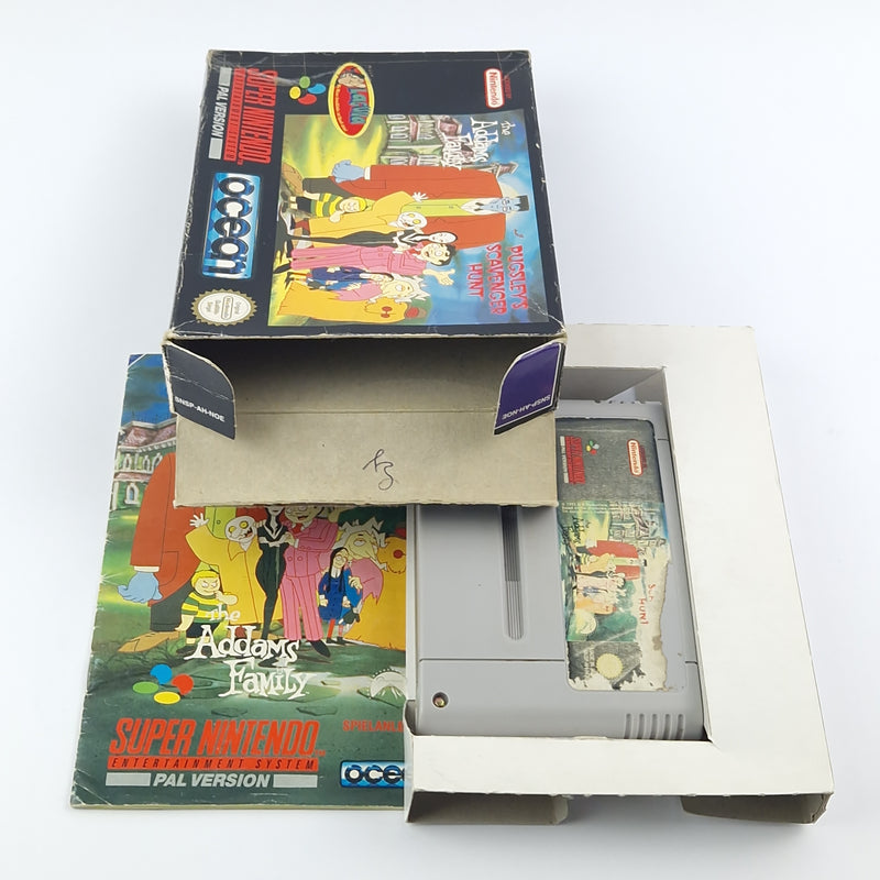 Super Nintendo Spiel : The Addams Family Pugsleys Scavenger Hunt - OVP PAL NOE