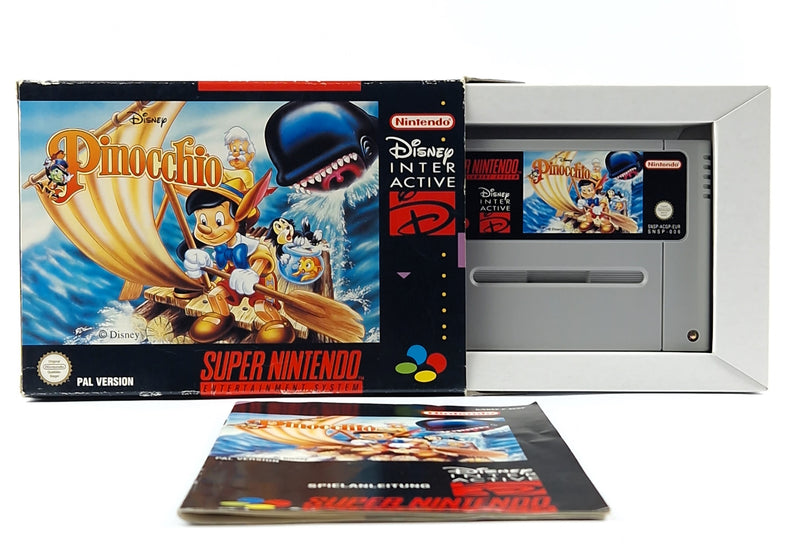 Super Nintendo Spiel : Disney Pinocchio - Modul Anleitung OVP cib / SNES PAL