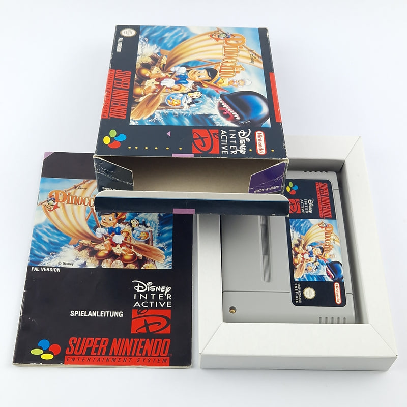 Super Nintendo Spiel : Disney Pinocchio - Modul Anleitung OVP cib / SNES PAL