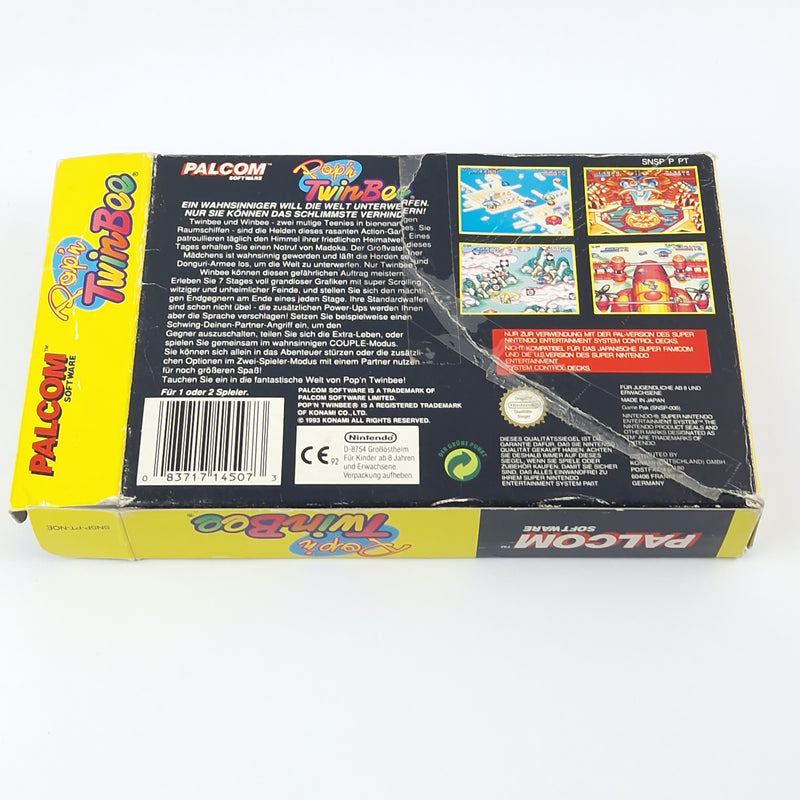 Super Nintendo Game: Pop n TwinBee - Module Instructions OVP cib / SNES PAL