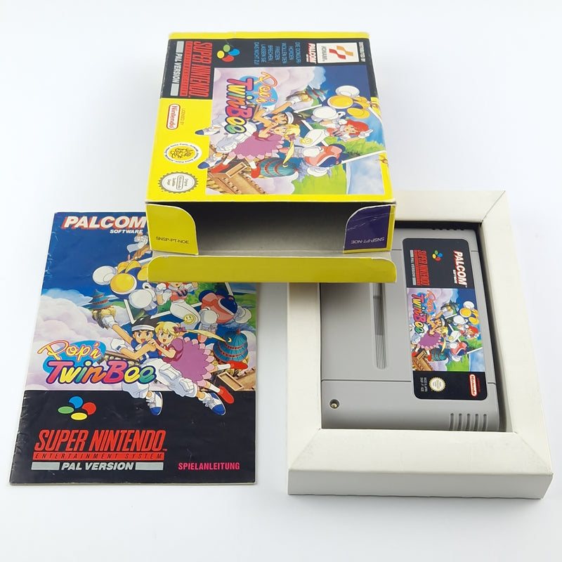 Super Nintendo Game: Pop n TwinBee - Module Instructions OVP cib / SNES PAL