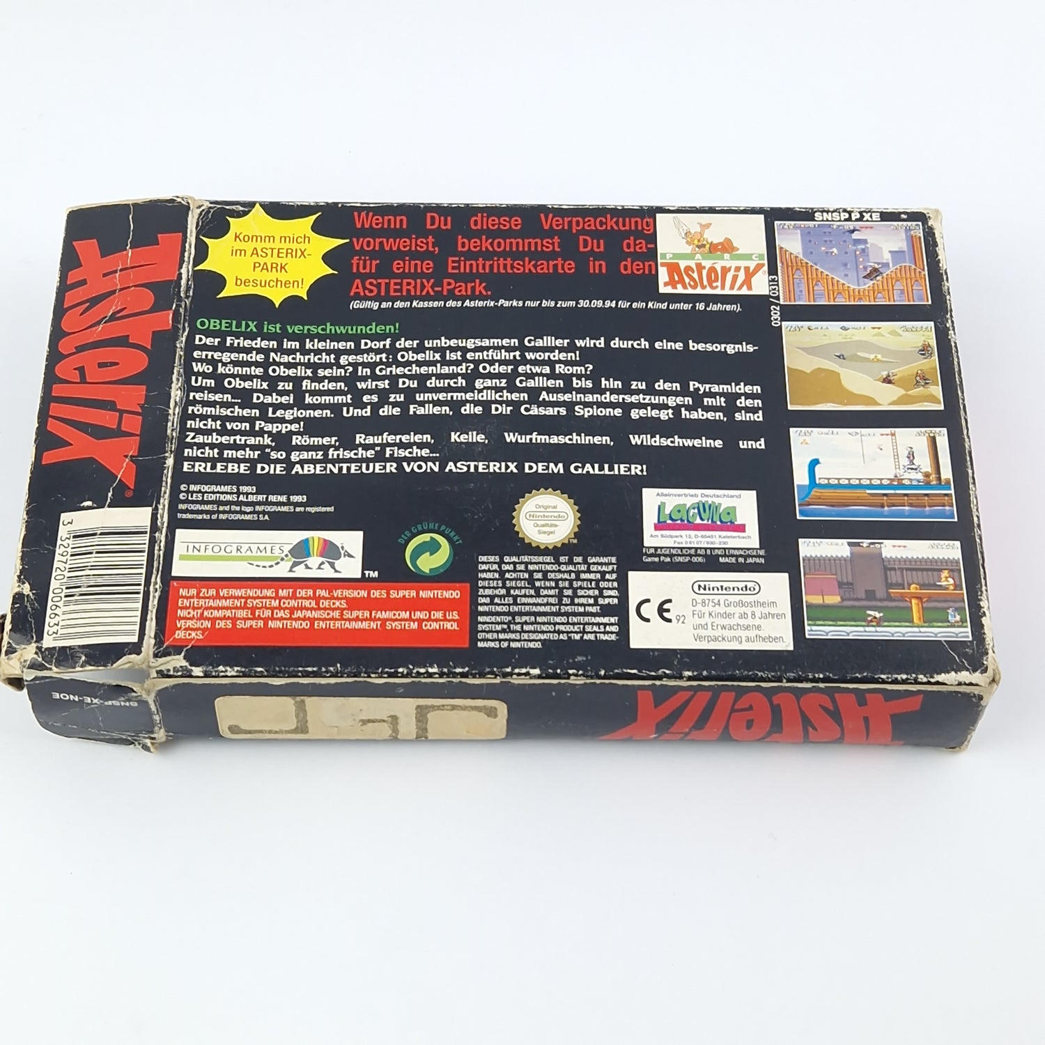 Super Nintendo Spiel : Asterix - Modul Anleitung OVP cib / SNES PAL