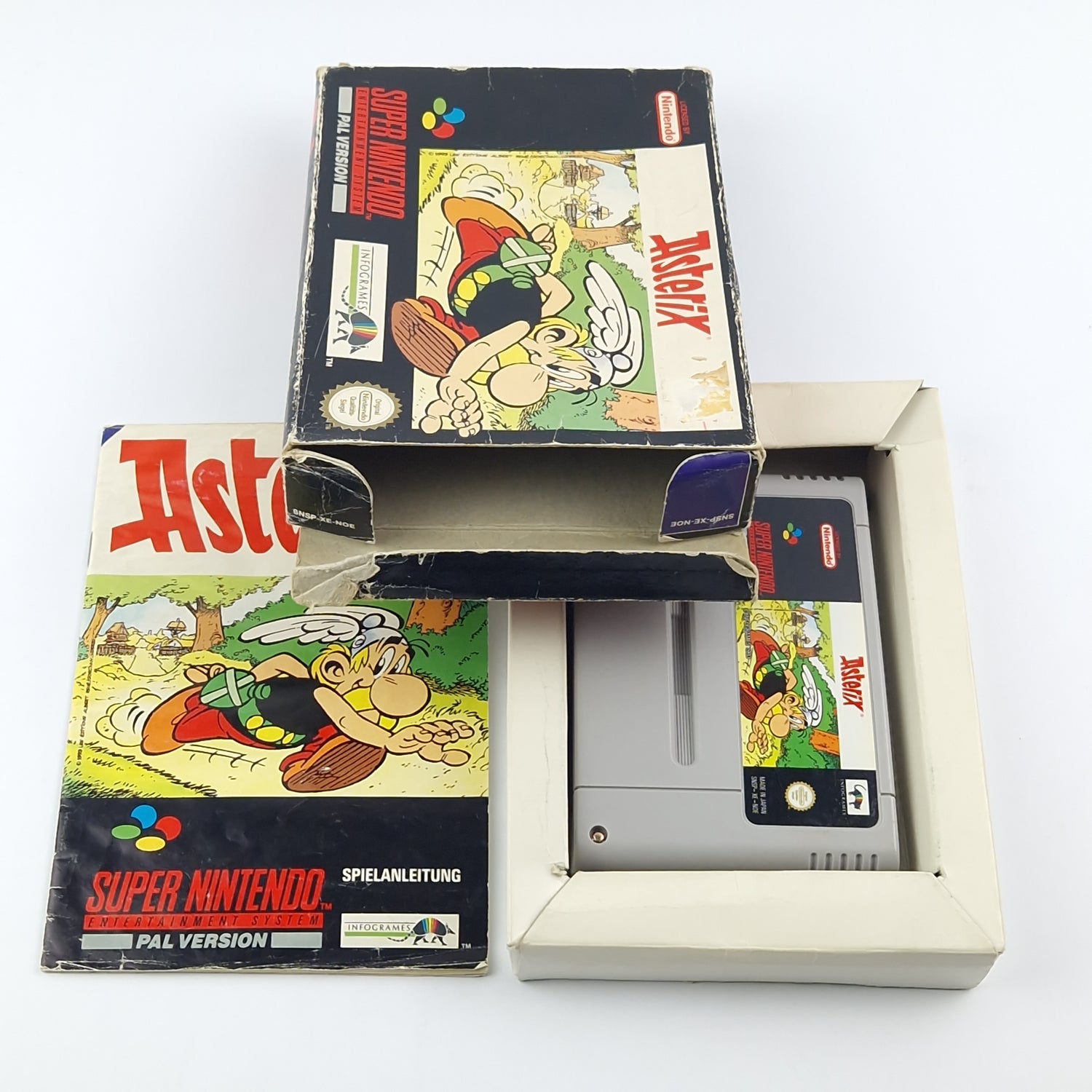 Super Nintendo Spiel : Asterix - Modul Anleitung OVP cib / SNES PAL