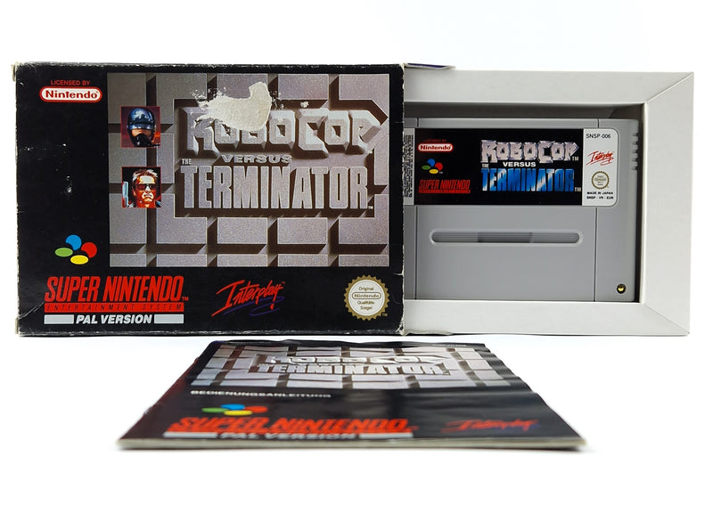 Super Nintendo Spiel : Robocop versus Terminator - Modul Anleitung OVP cib SNES