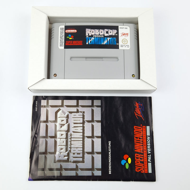 Super Nintendo Spiel : Robocop versus Terminator - Modul Anleitung OVP cib SNES