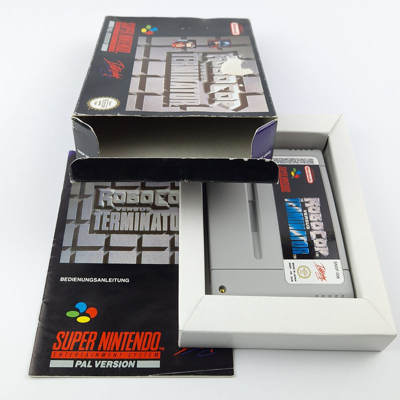 Super Nintendo Spiel : Robocop versus Terminator - Modul Anleitung OVP cib SNES