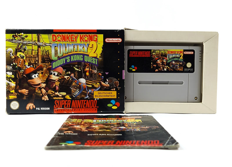 Super Nintendo Spiel : Donkey Kong Country 2 - Modul Anleitung OVP cib SNES