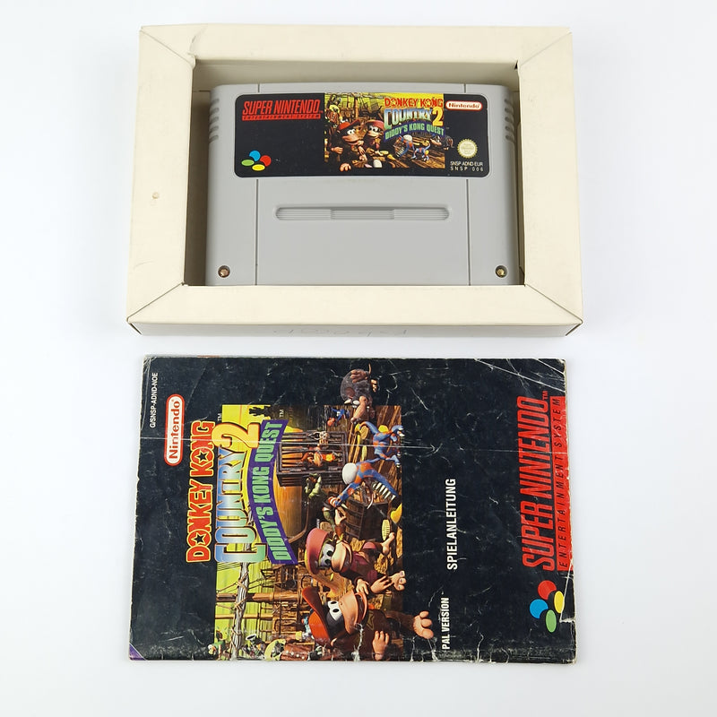 Super Nintendo Spiel : Donkey Kong Country 2 - Modul Anleitung OVP cib SNES