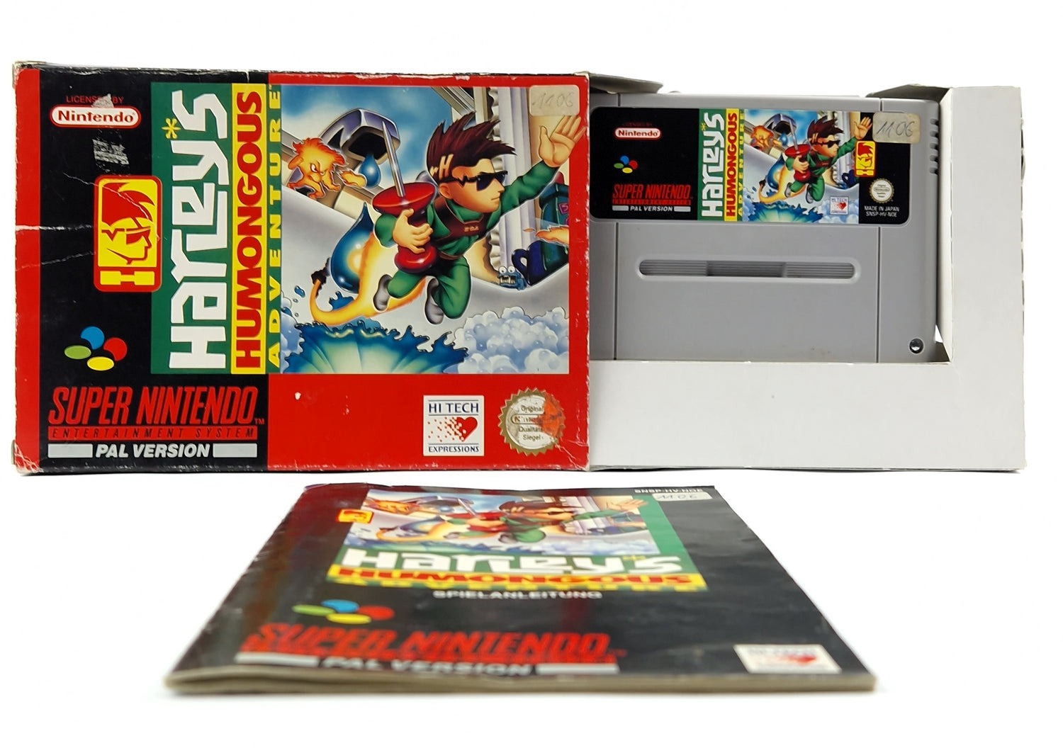 Super Nintendo Spiel : Harleys Humongous Adventure - Modul Anleitung OVP SNES