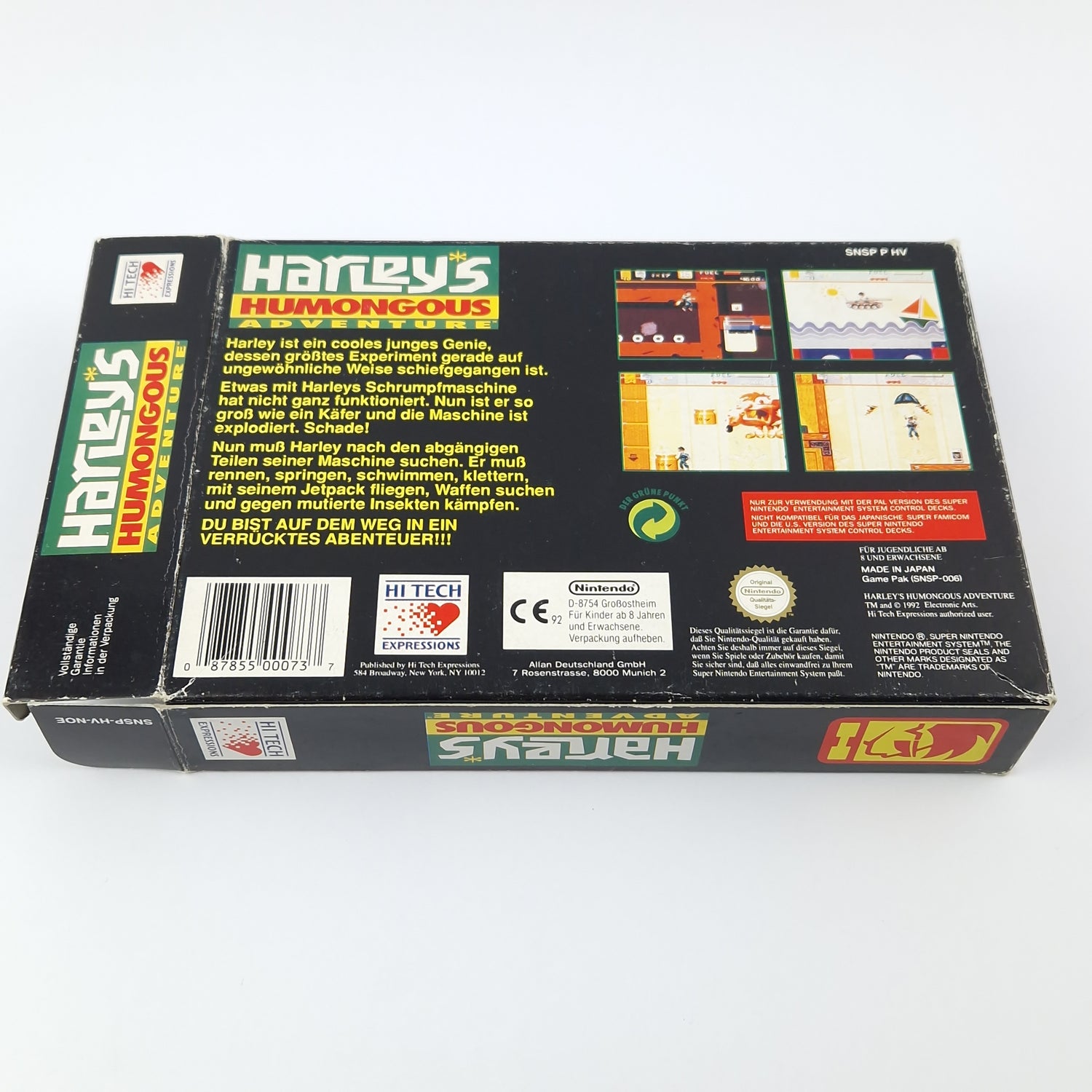 Super Nintendo Spiel : Harleys Humongous Adventure - Modul Anleitung OVP SNES