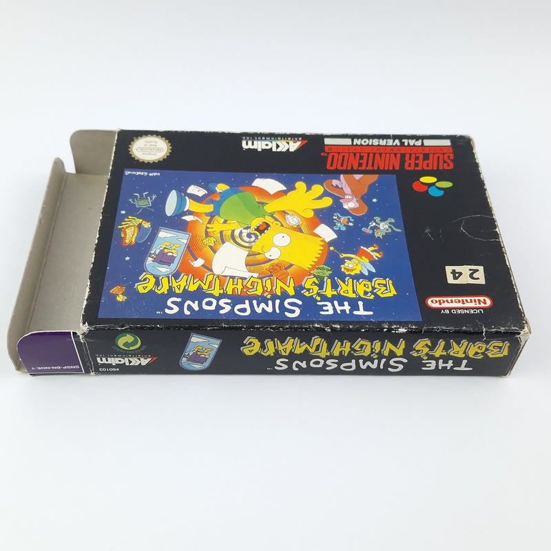 Super Nintendo Spiel : The Simpsons Barts Nightmare - Modul Anleitung OVP SNES