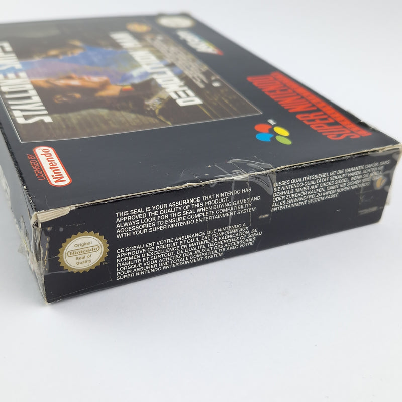 Super Nintendo Spiel : Stallone Snipes Demolition Man - Modul Anleitung OVP SNES