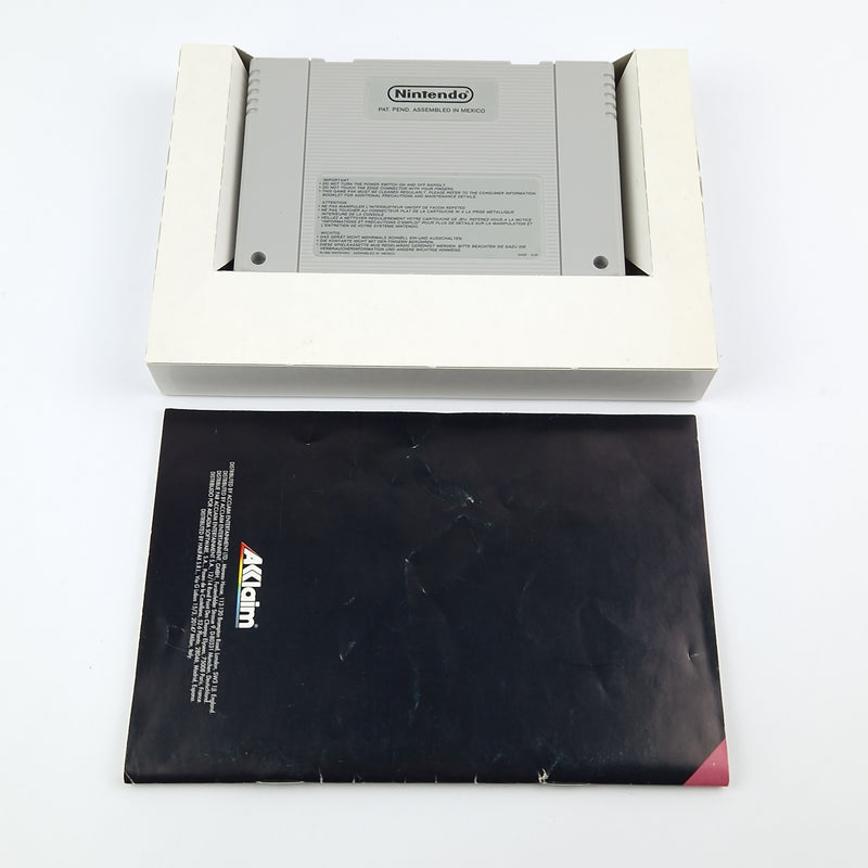 Super Nintendo Spiel : Stallone Snipes Demolition Man - Modul Anleitung OVP SNES