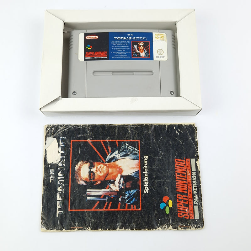 Super Nintendo Spiel : The terminator - Modul Anleitung OVP SNES