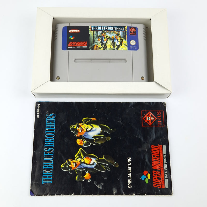 Super Nintendo Spiel : The Blues Brothers - Modul Anleitung OVP cib / SNES NOE