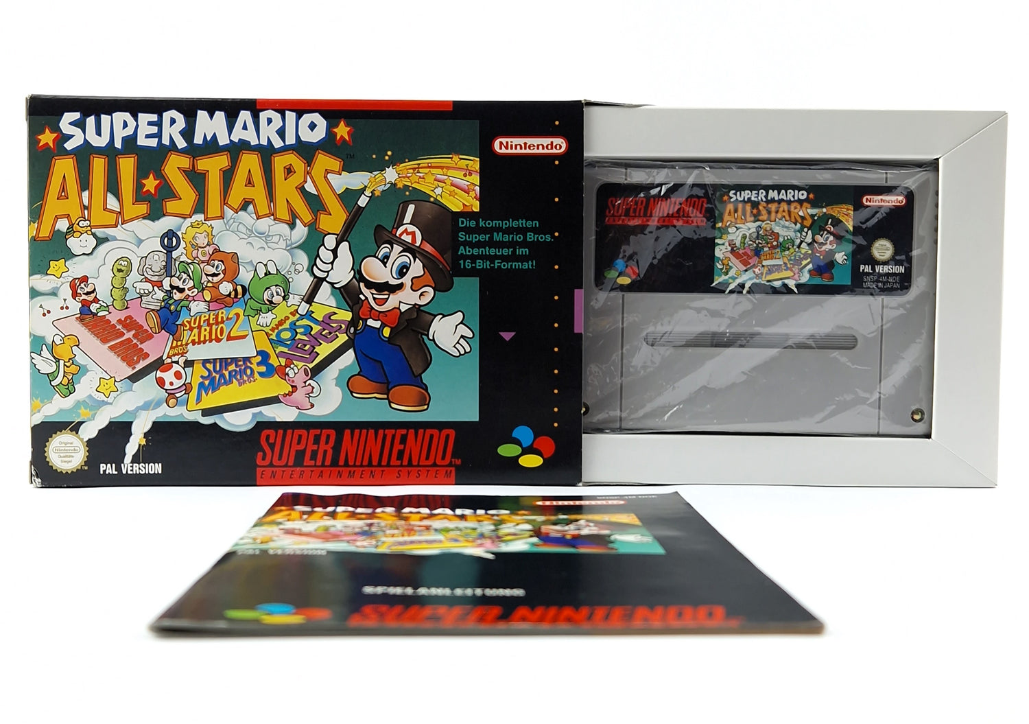 Super Nintendo Spiel : Super Mario Allstars - Modul Anleitung OVP cib / SNES NOE