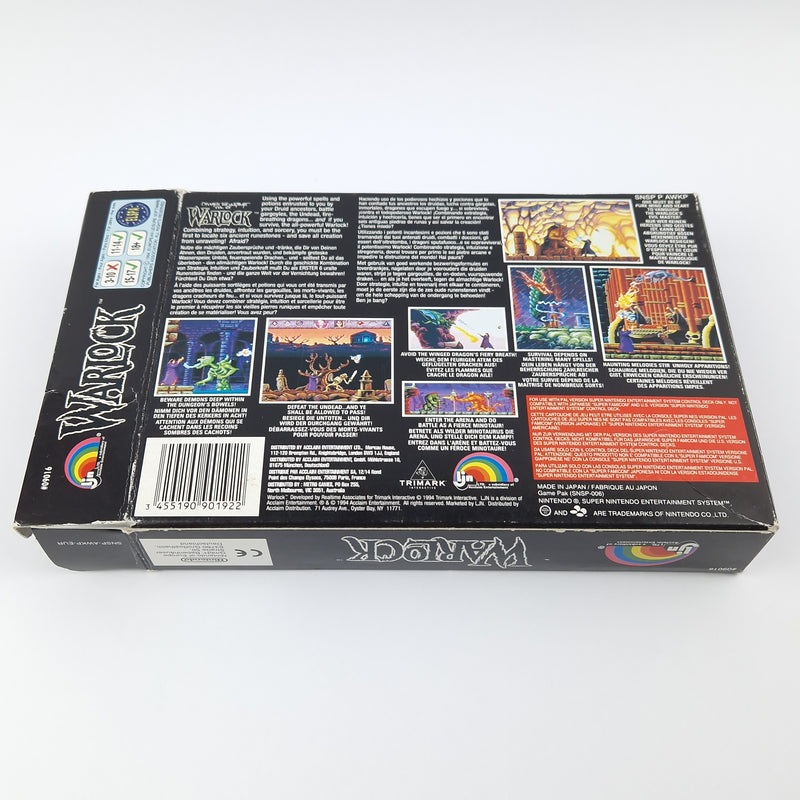 Super Nintendo Spiel : Beware of the ultimate Evil of Warlock - SNES OVP PAL EUR