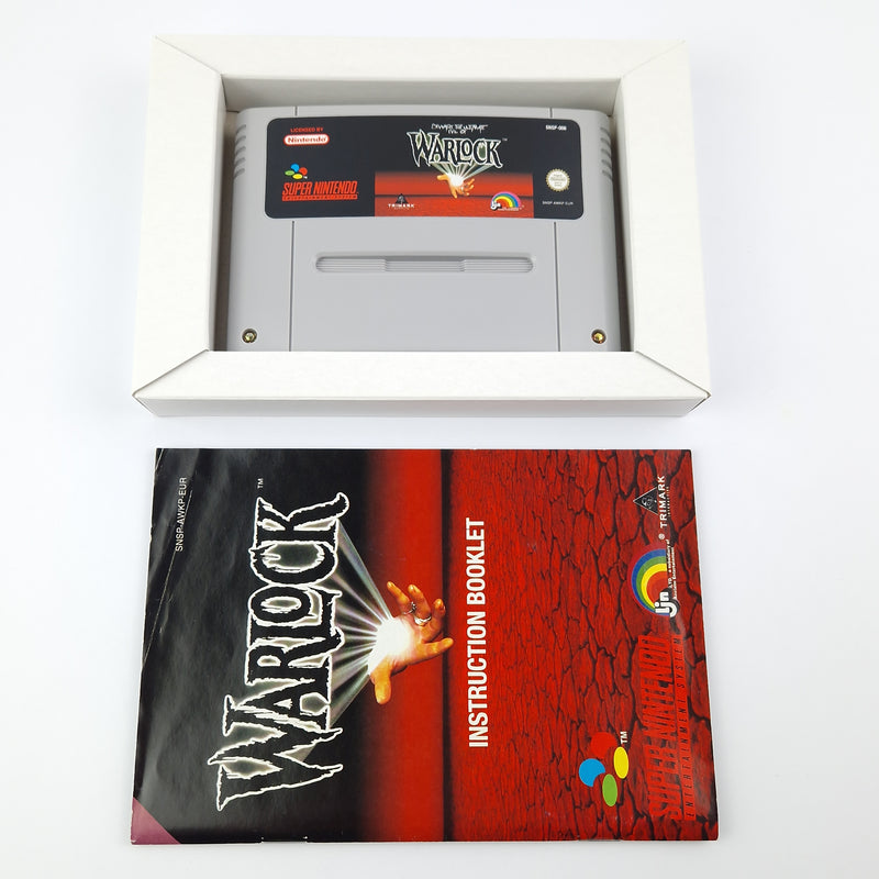 Super Nintendo Spiel : Beware of the ultimate Evil of Warlock - SNES OVP PAL EUR