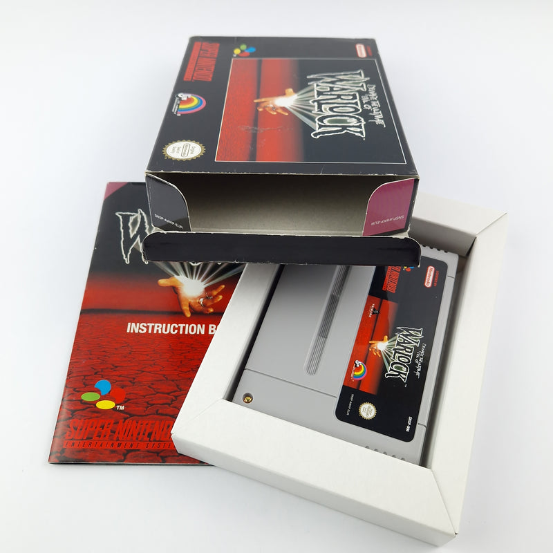 Super Nintendo Spiel : Beware of the ultimate Evil of Warlock - SNES OVP PAL EUR