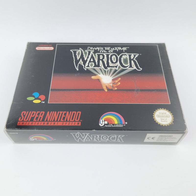 Super Nintendo Spiel : Beware of the ultimate Evil of Warlock - SNES OVP PAL EUR
