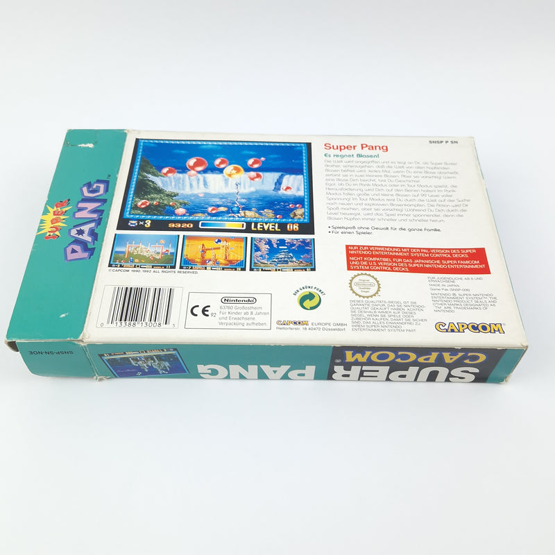 Super Nintendo Spiel : Super Pang - Modul Anleitung OVP cib / SNES OVP PAL NOE