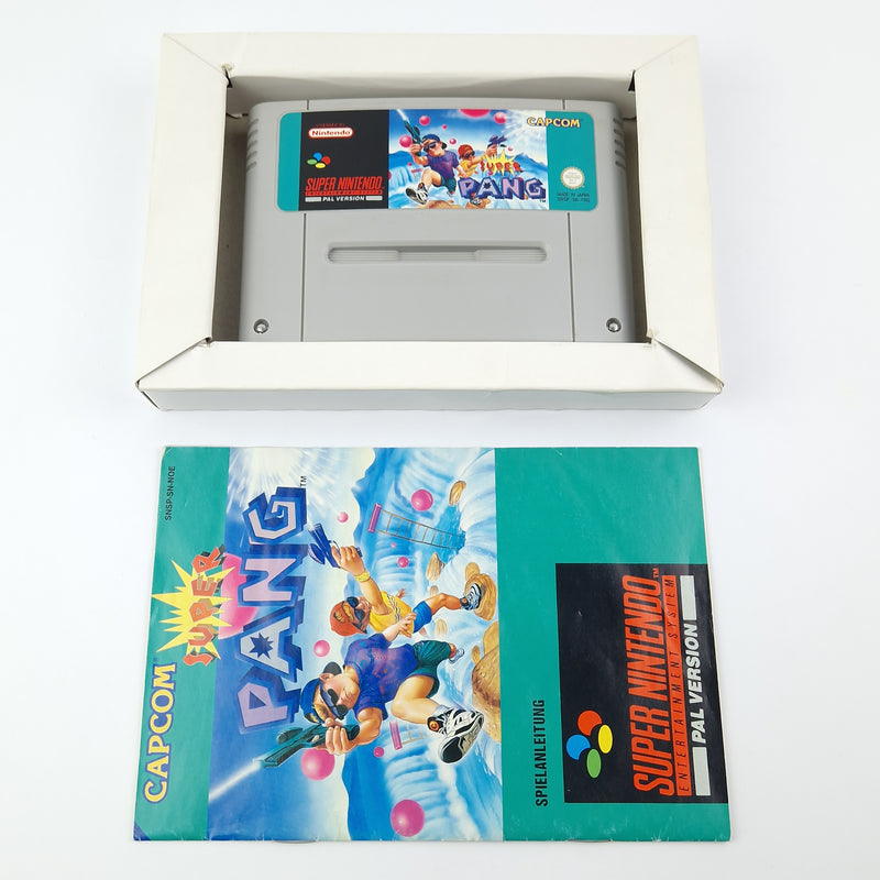 Super Nintendo Spiel : Super Pang - Modul Anleitung OVP cib / SNES OVP PAL NOE
