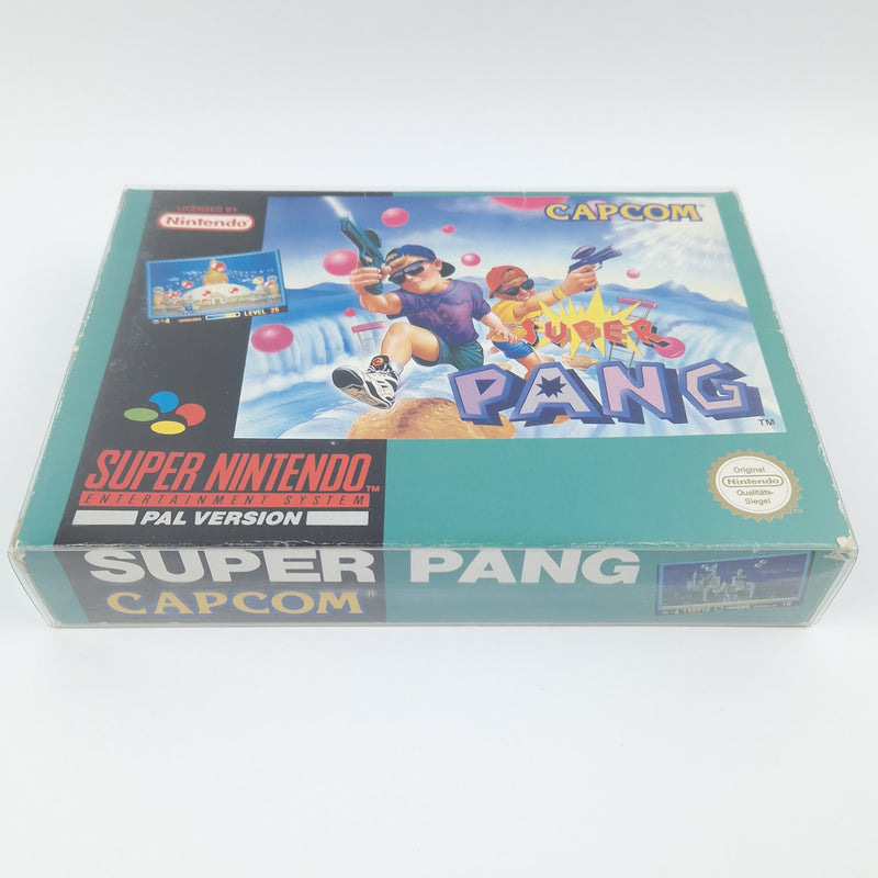 Super Nintendo Spiel : Super Pang - Modul Anleitung OVP cib / SNES OVP PAL NOE
