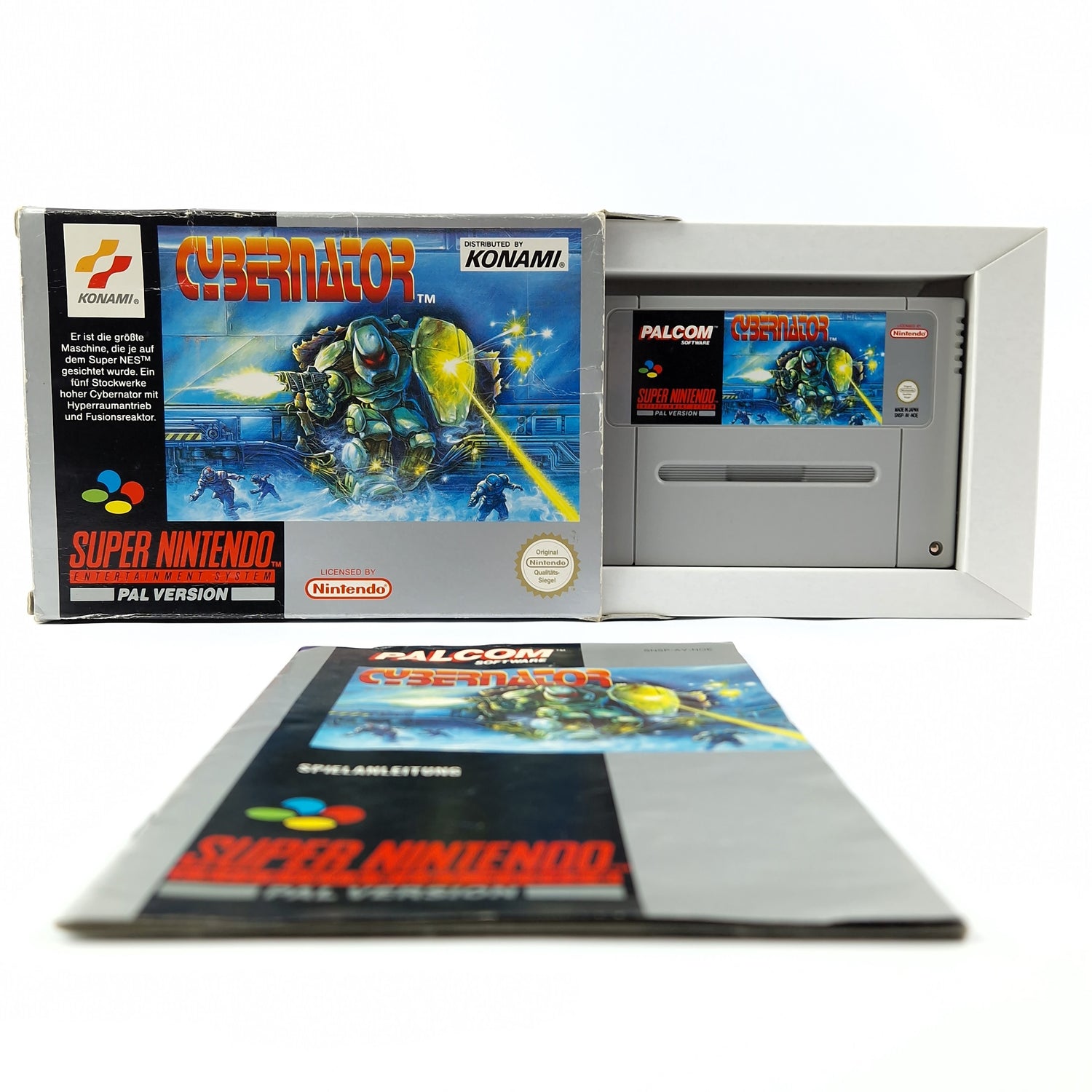 Super Nintendo Spiel : Cybernator - Modul Anleitung OVP cib / SNES PAL NOE