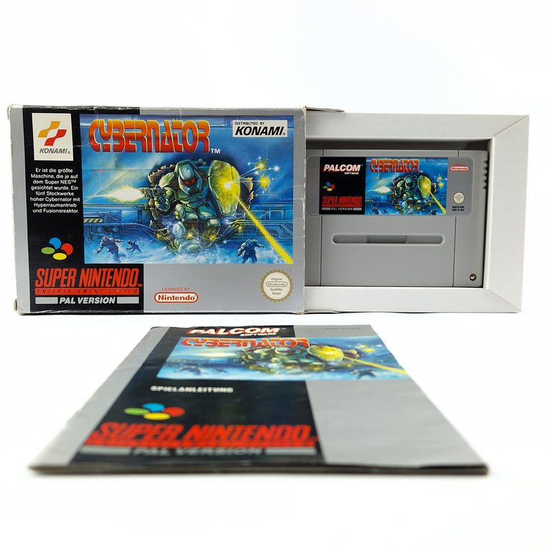 Super Nintendo Spiel : Cybernator - Modul Anleitung OVP cib / SNES PAL NOE