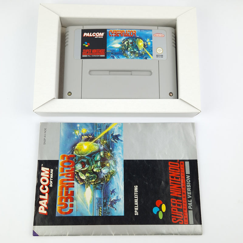 Super Nintendo Spiel : Cybernator - Modul Anleitung OVP cib / SNES PAL NOE