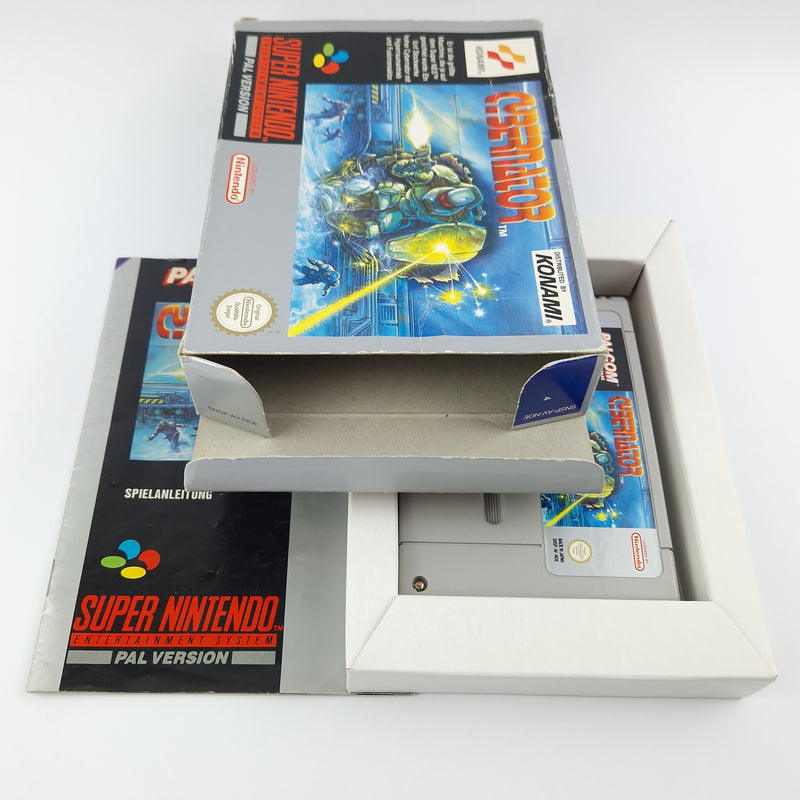 Super Nintendo Spiel : Cybernator - Modul Anleitung OVP cib / SNES PAL NOE