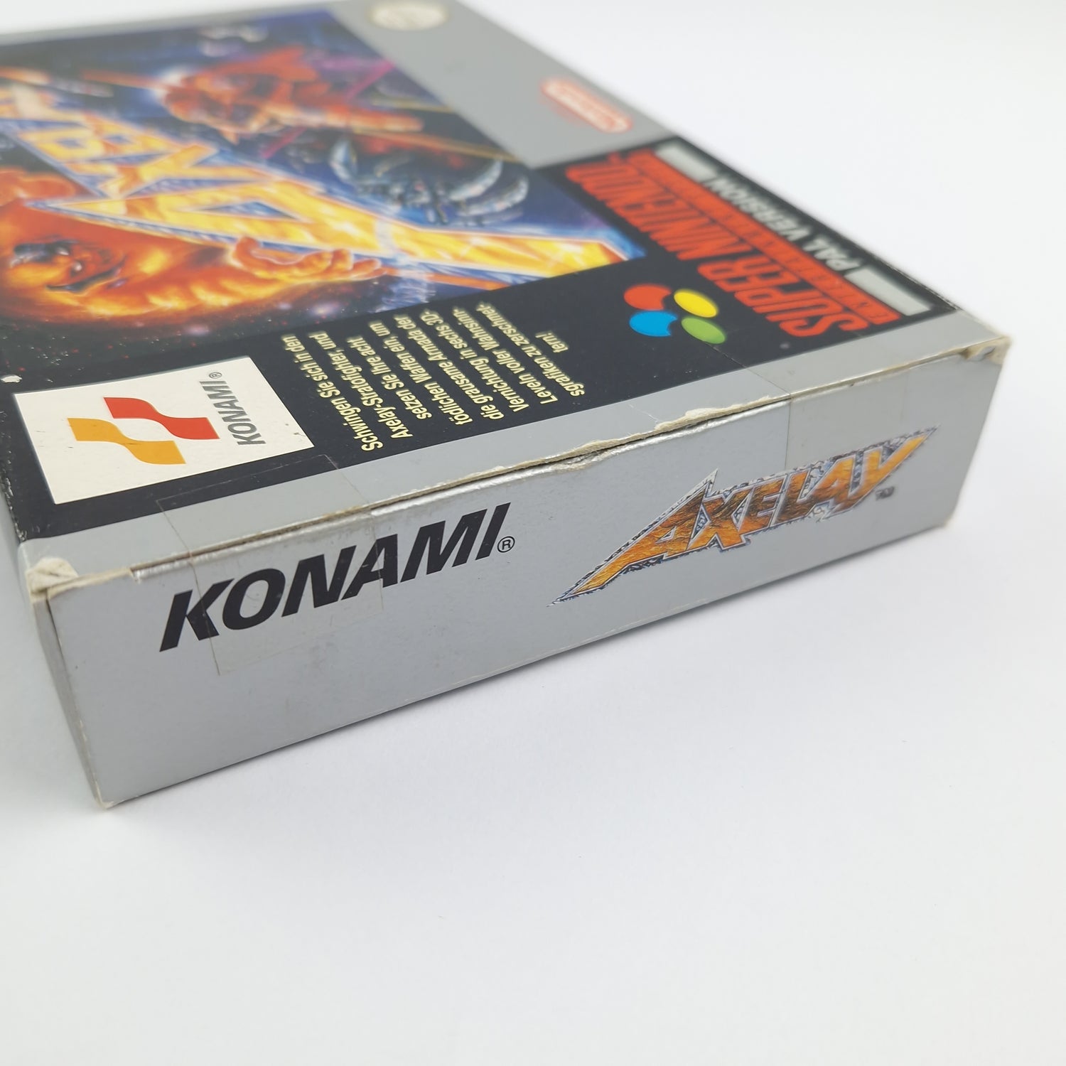 Super Nintendo Spiel : Axelay - Modul Anleitung OVP cib / SNES PAL NOE-1