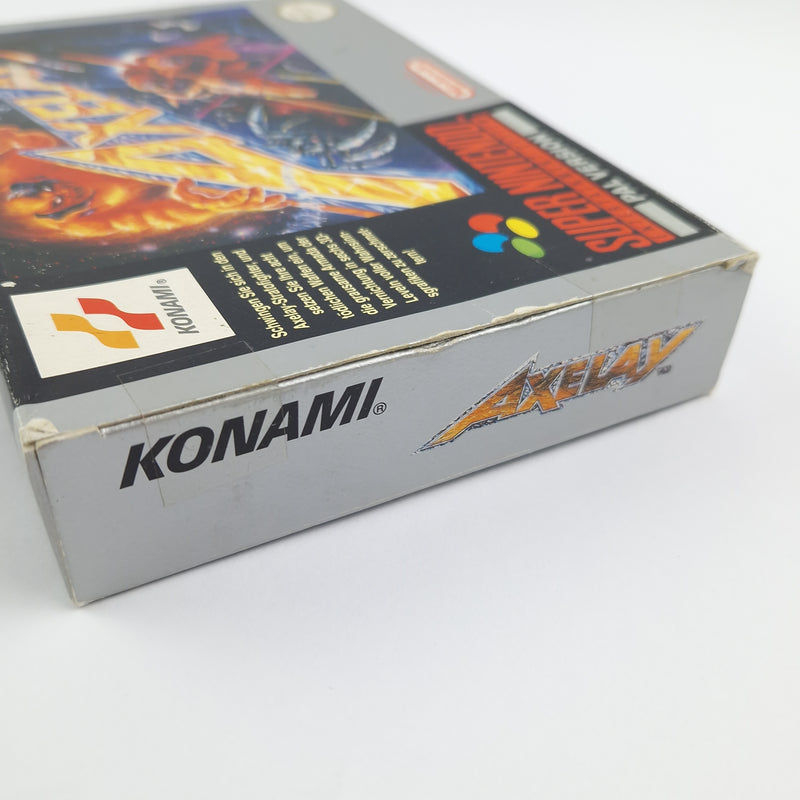 Super Nintendo Spiel : Axelay - Modul Anleitung OVP cib / SNES PAL NOE-1