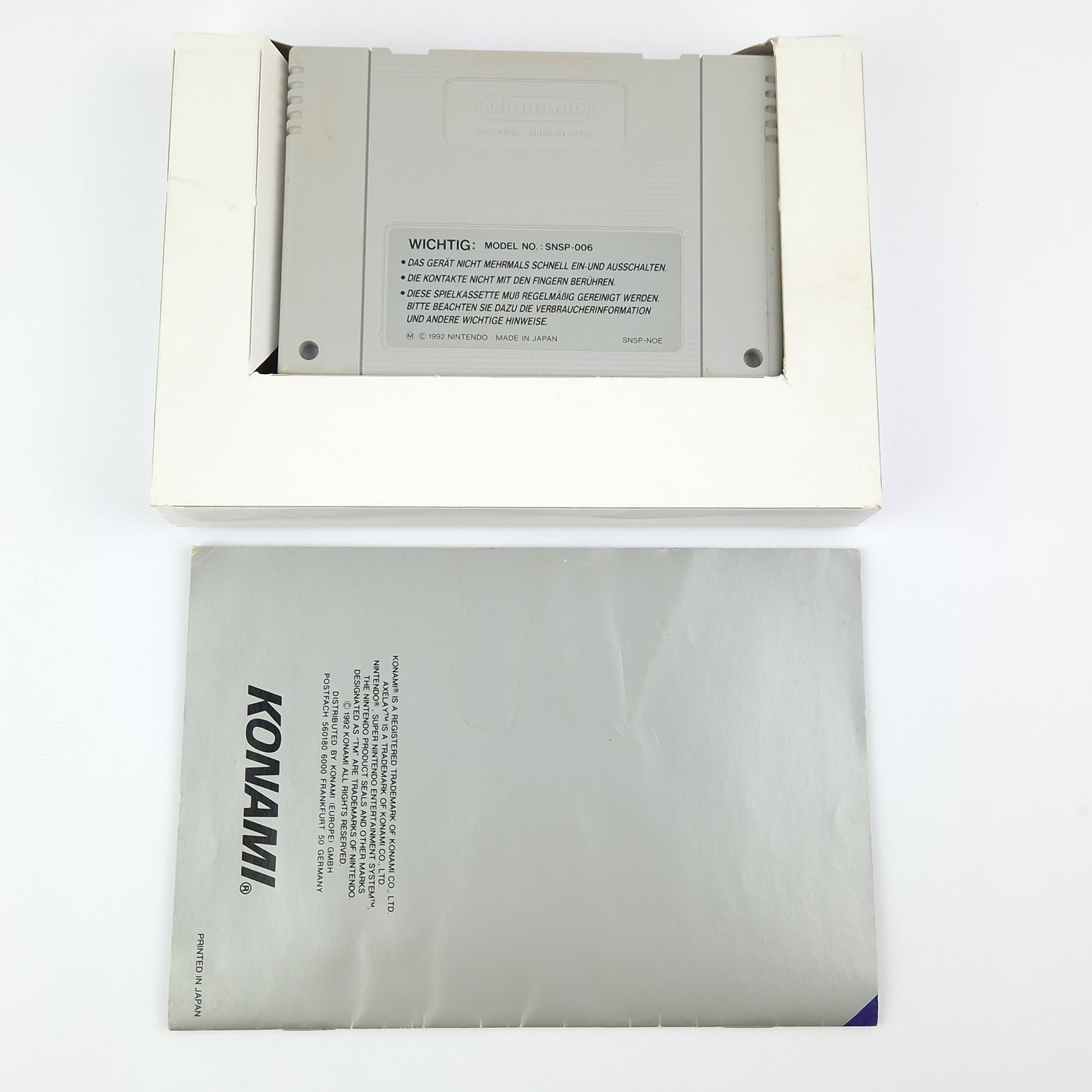 Super Nintendo Spiel : Axelay - Modul Anleitung OVP cib / SNES PAL NOE-1