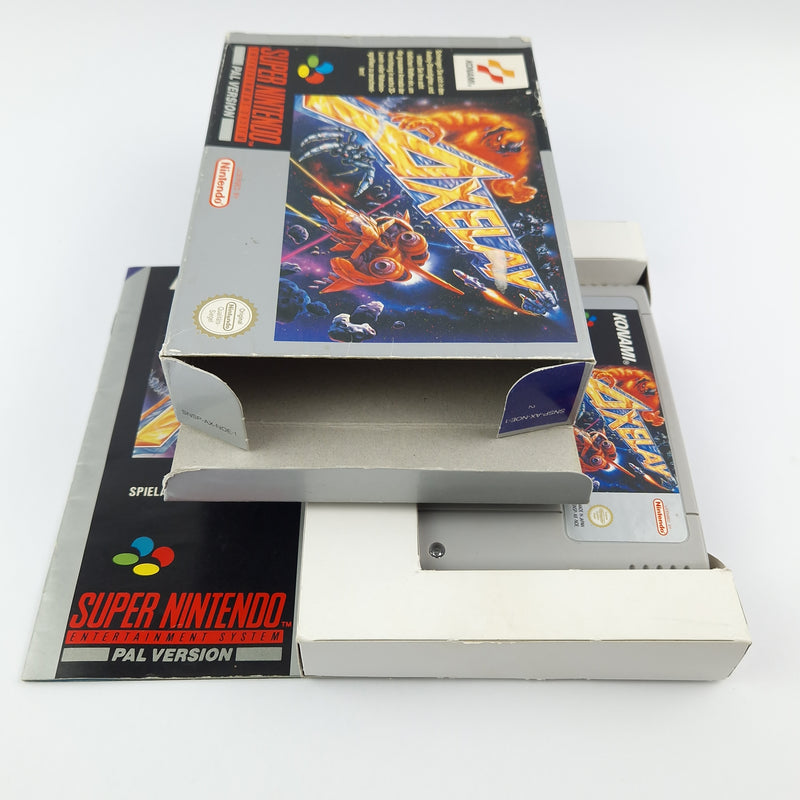 Super Nintendo Spiel : Axelay - Modul Anleitung OVP cib / SNES PAL NOE-1