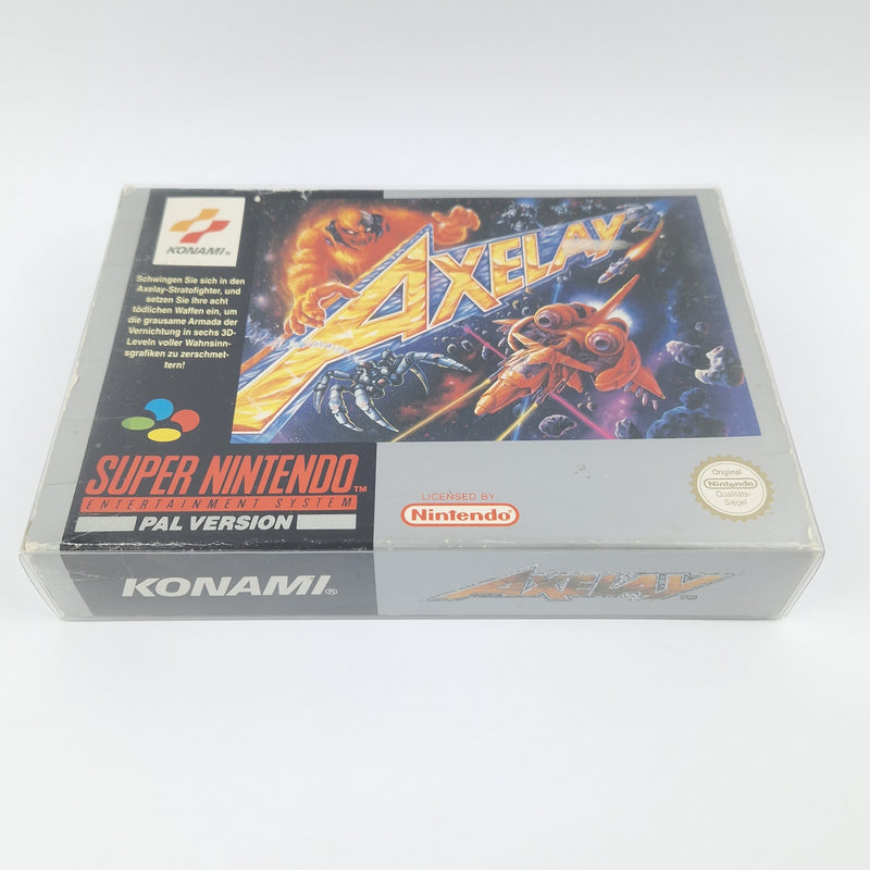 Super Nintendo Spiel : Axelay - Modul Anleitung OVP cib / SNES PAL NOE-1