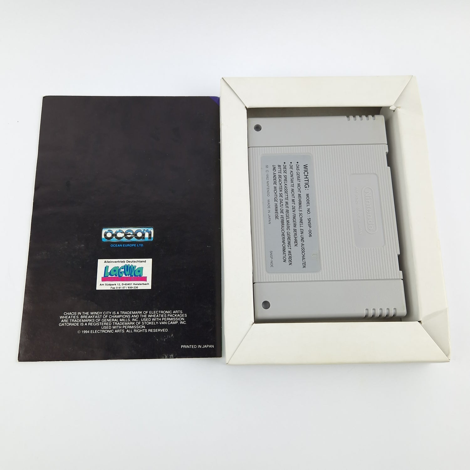 Super Nintendo Spiel : Michael Jordan - Modul Anleitung OVP cib  SNES Basketball