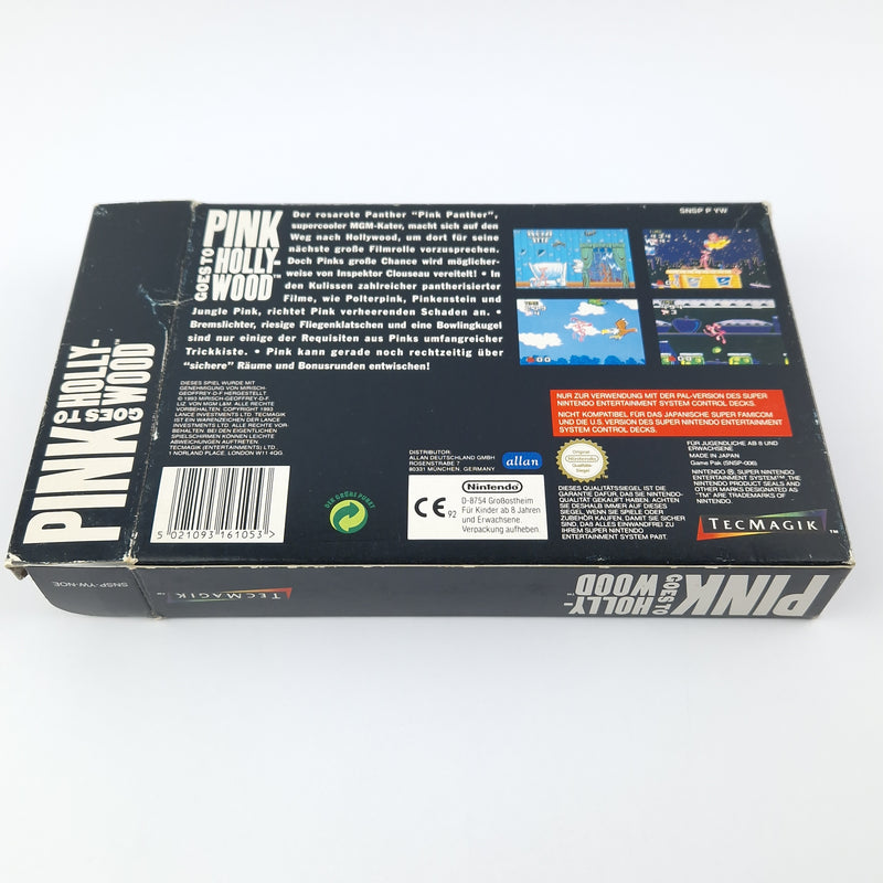 Super Nintendo Spiel : Pink Goes to Hollywood - Modul Anleitung OVP cib  SNES