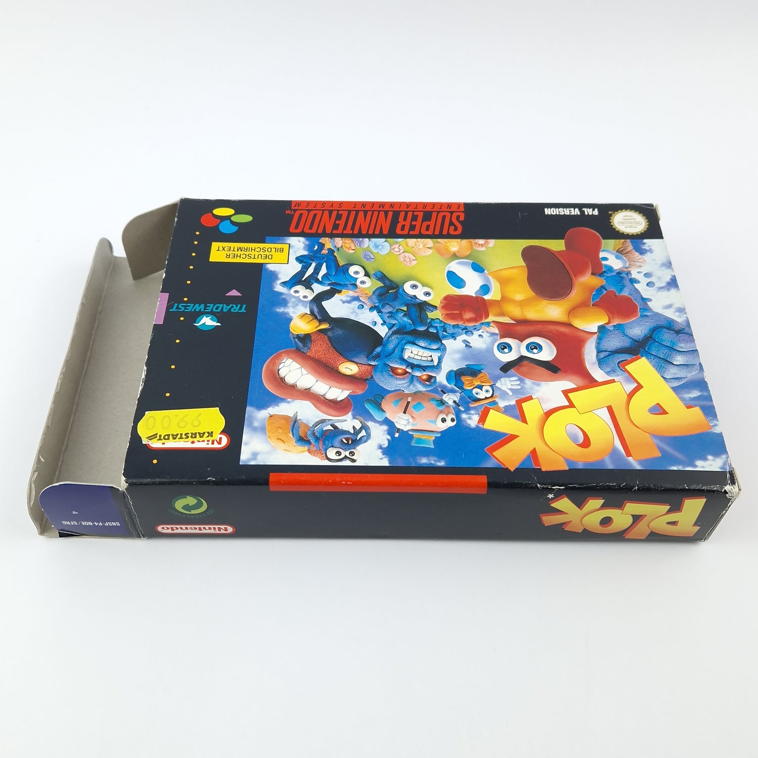 Super Nintendo Spiel : PLOK - Modul Anleitung OVP cib / SNES PAL NOE/SFRG